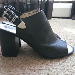 Open Toe Slingback Mule